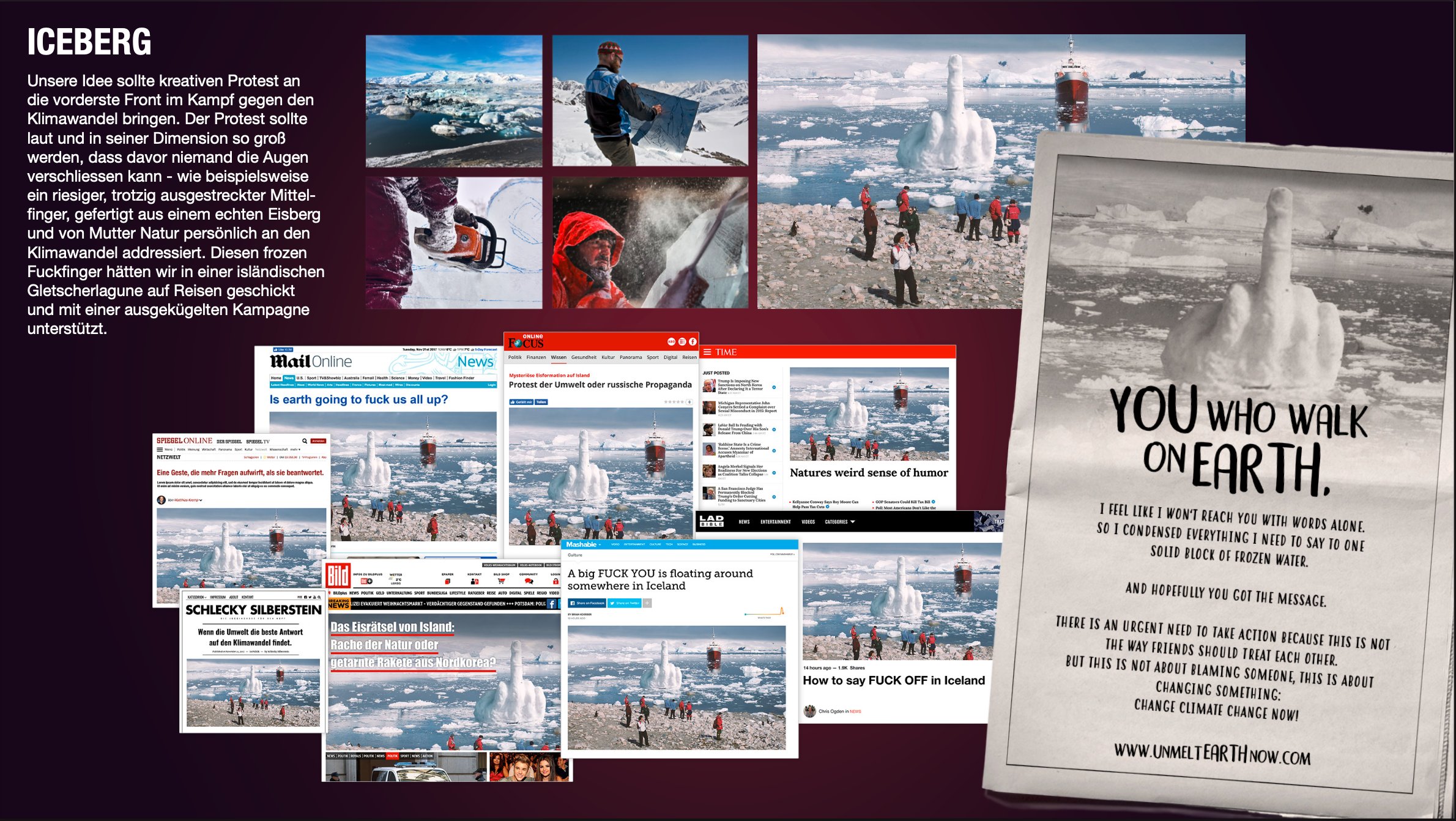 The Iceberg — concept board