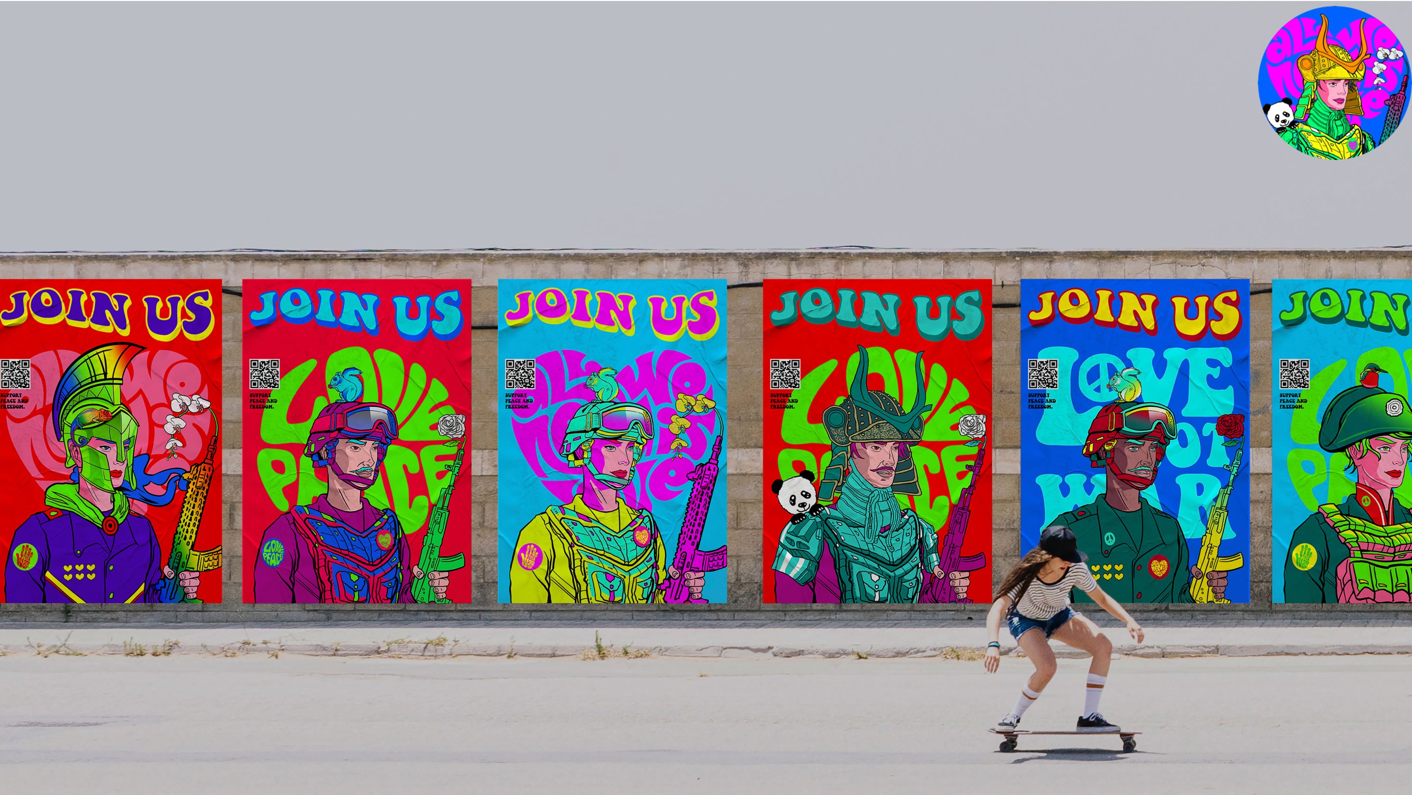 Crypto Resistance — street art installation